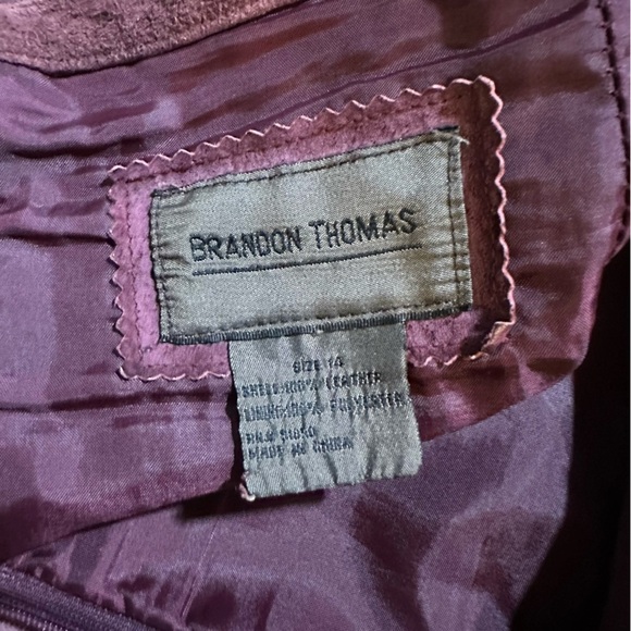 Brandon Thomas Suede leather skirt size 14 (f6 - Picture 11 of 14